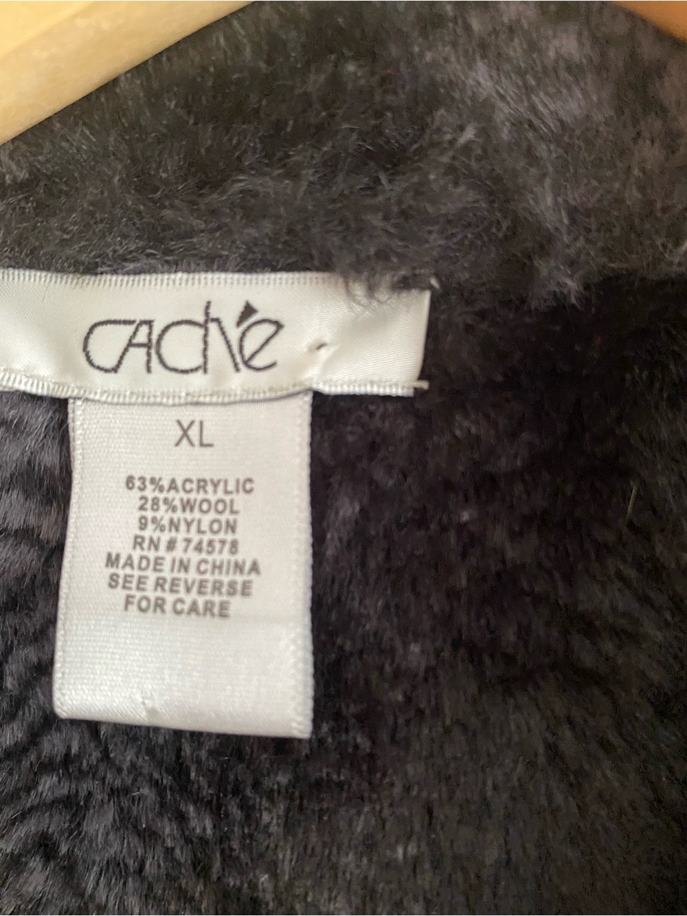Cache Brown Snakeskin Print Knit Jacket Faux Fur Trim - Picture 4 of 8